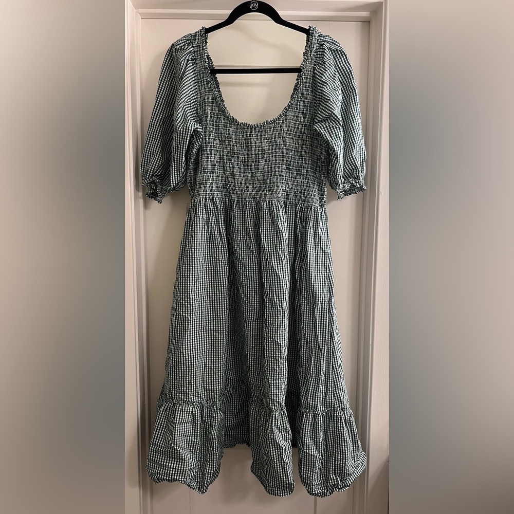 Hill House XXL Louise Green Gingham Dress
